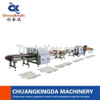 CKD-2 Dry Type Full Automatic Single Blade Ceramic Tiles Cutting Squaring Machine Production Line