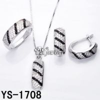 Black and White Rhodium Jewelry