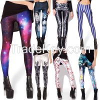 2014 trendy women Digital Print leggings galaxy leggings polyster leggings spandex leggings retail and wholesale