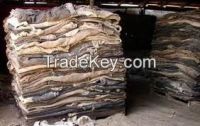 : wet salted bull hides-