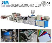 plastic sheet machine pvc pp pe ps abs sheet extrusion line