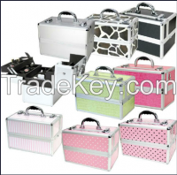 Colorful Makeup Train Case Cosmetic Flight Case