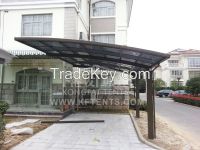 Durable aluminum carport tent, outdoor garden used carport, polycarbonate car shelter