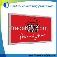 Single side ultra thin led light box for supermarket