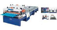 Color tile forming machine
