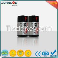 hotsale discharge time more than200mins D zinc carbon battery R14