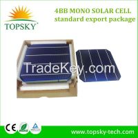 2015 New arrival 6X6 4BB Monocrystalline photavaltic solar cells, 4 Busbar PV solar cell 