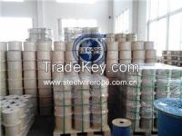 stainless steel wire rope, PVC or Nylon coated wire rope