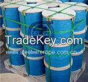 stainless steel wire rope, PVC or Nylon coated wire rope