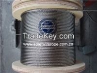 stainless steel wire rope, PVC or Nylon coated wire rope