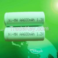 nimh battery/nimh aa 600mAh 1.2V battery/rechargeable battery