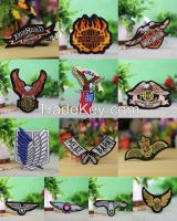 13 pcs lot cool fashion eagle embroidered iron clothes patch stickers for motorcycle biker