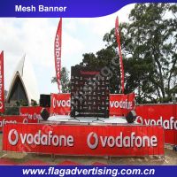 Outdoor Advertising Custom Mesh Fabric Banner, Fence Wrap Mesh Banner