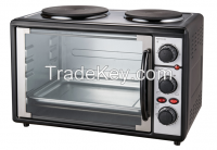 26L electric oven with hotplates (left-right door)