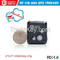 SOS emergency call two way communication mini gps tracker with GSM card with long life battery