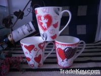 new bone china mug with full printing