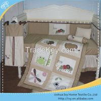 2015 New Design Home Baby Textile Colorful Soft Wooden Cot