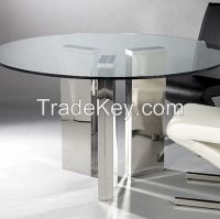 10MM clear round  tabletop tempered glass