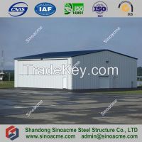 Light steel structure aircraft hangar