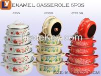 Promotion enamel casserole cookware 5pcs set in Africa