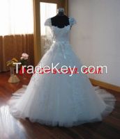 Lace Style Wedding Dress Hot Sale A-Line Bridal Gown Floor-Length