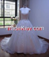 Lace Style Wedding Dress Hot Sale A-Line Bridal Gown Floor-Length