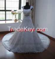 Lace Style Wedding Dress Hot Sale A-Line Bridal Gown Floor-Length