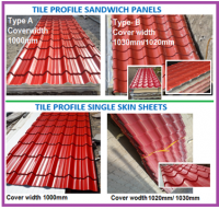 Tile Look Roof Sandwich Panels / Tile
