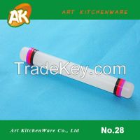 Non Stick Fondant Cake Rolling Pin with Silicone Micro Rings