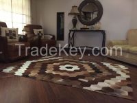 Diamond Shape Leather Rugs