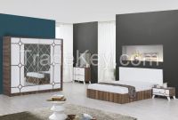 Elmas Walnut Bedroom