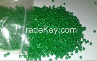 Recycled HDPE Green Granules