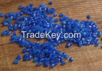 Recycled HDPE Blue Granules