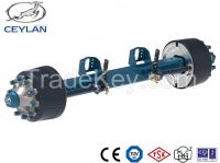 SINGLE TYRE TRAILER AXLES