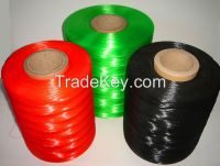 Hot sale, PE/PP flat monfilament,rope for fishing,for warving,colored,used in brarded belt,net,made in china