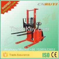 Powerful hydraulic full electric pallet stacker