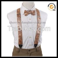 3.5CM  Polyester With Genuine Leather