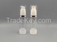 airless bottle, cosmetic container, cream bottle, plastic container, sprayer pump