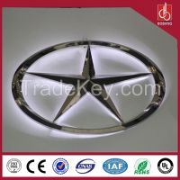 ABS chrome car logo, car emblem, car badge