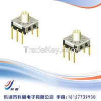 7*7mm Rotary Type ,7.2*7.2*0/3.0 Surface Mount  Rotary Switch