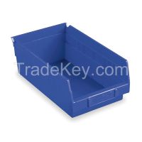 AKRO-MILS 30178BLUE F8873 Shelf Bin 17-7/8 in L 4 in H Blue