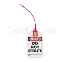 ACCUFORM SIGNS TAK607 Danger Tag 5-3/4 x 3-1/4 In Plstc PK10