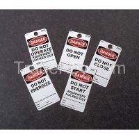 ELECTROMARK 5017V Danger Tag 5-3/4 x 3 In Vinyl Met PK25