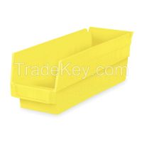 AKRO-MILS 30130YELLO F8464 Shlf Bin 11-5/8 in L 6-5/8 in W 4 In H