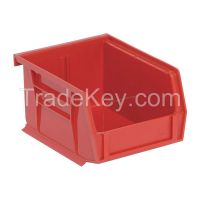 QUANTUM STORAGE SYSTEMS QUS200RD G0165 Hang and Stack Bin 5 In L 4-1/8 In W Red