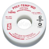 POLY-TEMP 16040 Thread Sealant Tape 1/2 in W 1296 in L