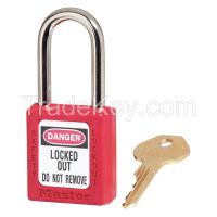 MASTER LOCK  410KAS12RED  Lockout Padlock KA Red 1/4 In. PK12