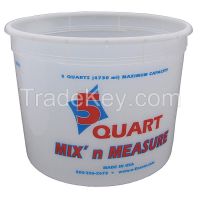 ENCORE PLASTICS 81166 Paint Mix And Measure Cont. 5 qt Plastic
