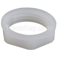 HUBBELL WIRING DEVICE-KELLEMS 31622002L  Cord Connector Locknut Nylon 3/8 In
