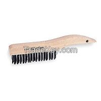 TOUGH GUY 1VAF6 Shoe Handle Scratch Brush Rows 4 x 16 SS